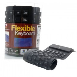 Flexible Keyboard - Teclado Flexible Negro USB